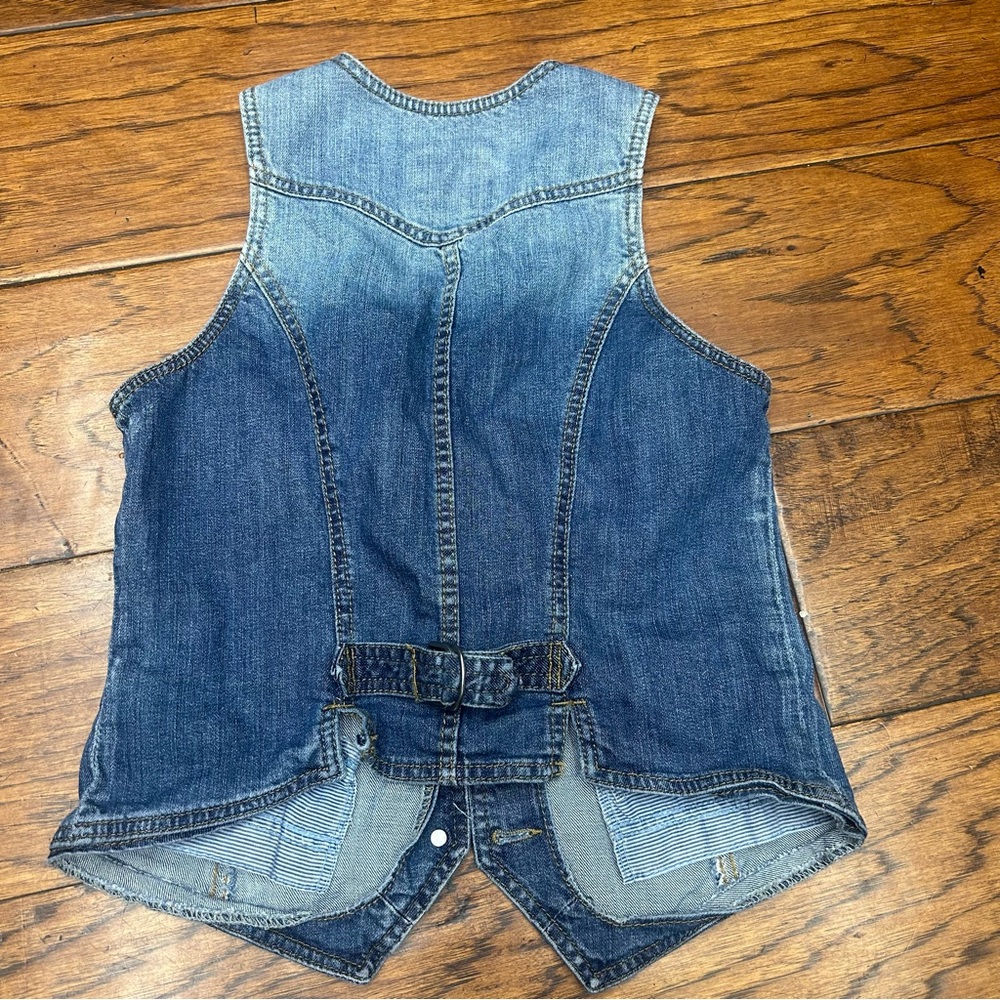 LOGG womens western Denim Vest - Picture 2 of 4